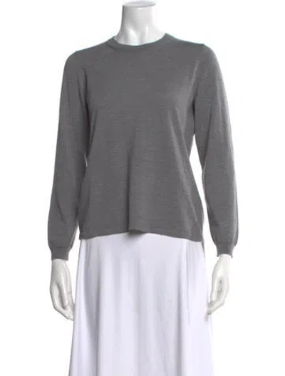 Pre-owned Rani Arabella Cashmere Crew Neck Sweater In Gray