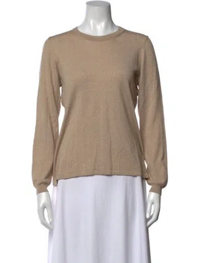 Pre-owned Rani Arabella Cashmere Crew Neck Sweater In Neutrals