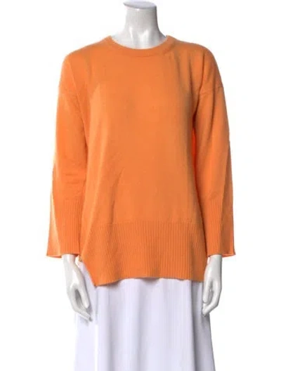 Pre-owned Rani Arabella Cashmere Crew Neck Sweater In Orange