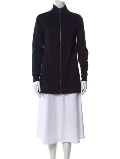 Pre-owned Rani Arabella Cashmere Mock Neck Sweater In Black