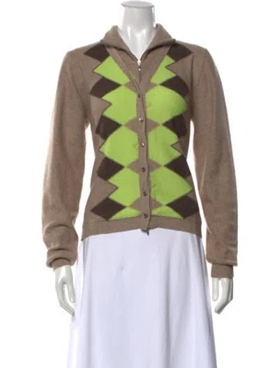 Pre-owned Rani Arabella Cashmere Patterned Sweater In Multicolor