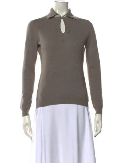 Pre-owned Rani Arabella Cashmere Sweater In Gray