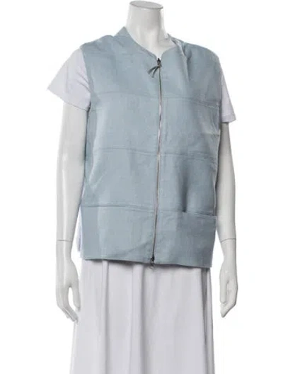 Pre-owned Rani Arabella Cashmere Vest In Blue