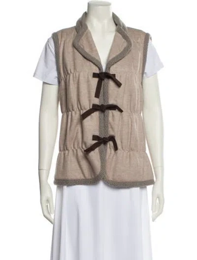 Pre-owned Rani Arabella Cashmere Vest In Neutral