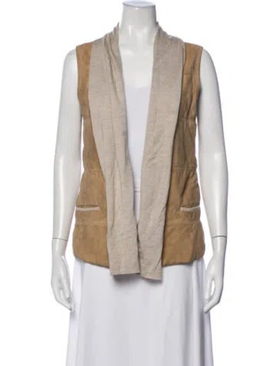 Pre-owned Rani Arabella Cashmere Vest In Neutrals