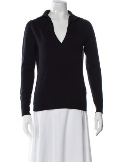 Pre-owned Rani Arabella Cashmere V-neck Sweater In Black
