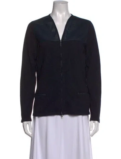 Pre-owned Rani Arabella Cashmere V-neck Sweater In Black