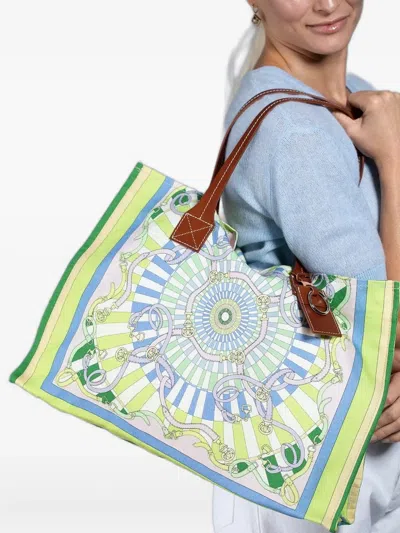 Rani Arabella Medium Firenze Tote Bag In Green