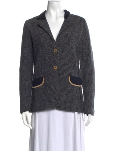 Pre-owned Rani Arabella Patterned Sweater In Blue