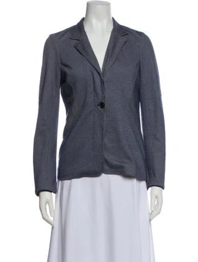 Pre-owned Rani Arabella Striped Blazer In Blue