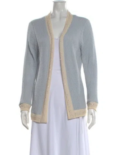 Pre-owned Rani Arabella V-neck Sweater In Blue