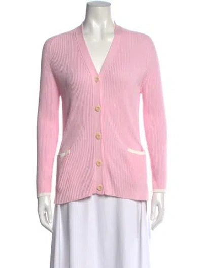 Pre-owned Rani Arabella V-neck Sweater In Pink