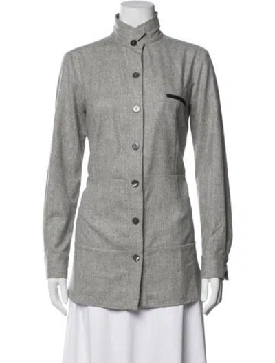 Pre-owned Rani Arabella Wool Jacket In Grey