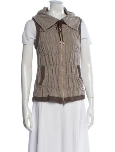 Pre-owned Rani Arabella Wool Vest In Neutrals