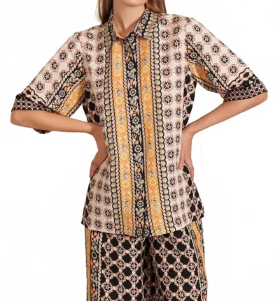 Ranna Gill Alba Button Down Shirt In Multicolor