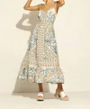 Ranna Gill Ula Ruched Handkerchief Dress In Multicolor In Multi