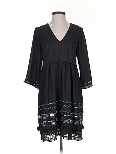 Pre-owned Ranna Gill Casual Dress In Black
