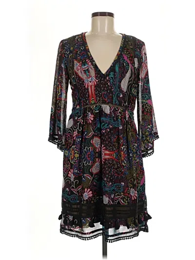 Pre-owned Ranna Gill Casual Dress In Black