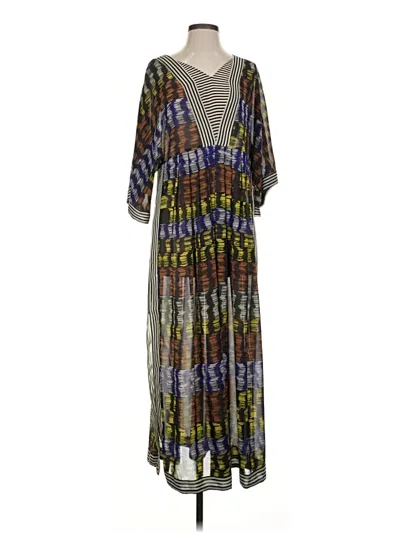 Pre-owned Ranna Gill Casual Dress In Gray