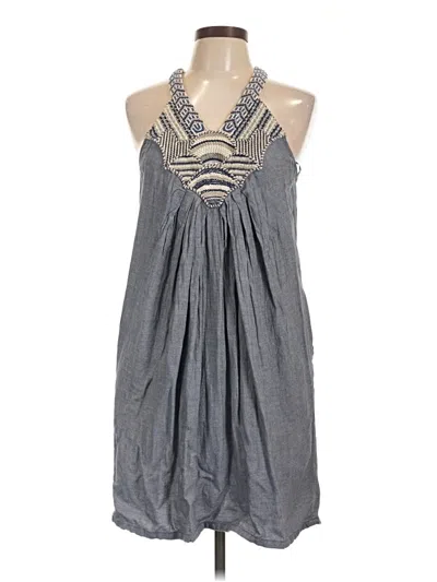 Pre-owned Ranna Gill Casual Dress In Gray