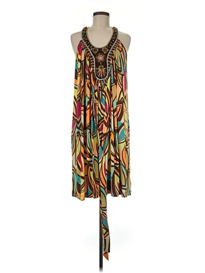 Pre-owned Ranna Gill Casual Dress In Yellow