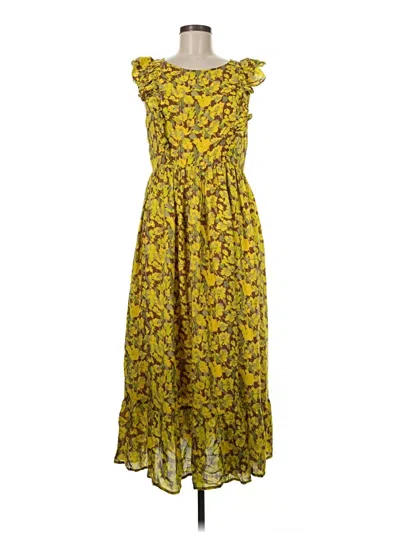 Pre-owned Ranna Gill Casual Dress In Yellow