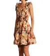 Ranna Gill Celine Ruffle Mini Dress In Multi
