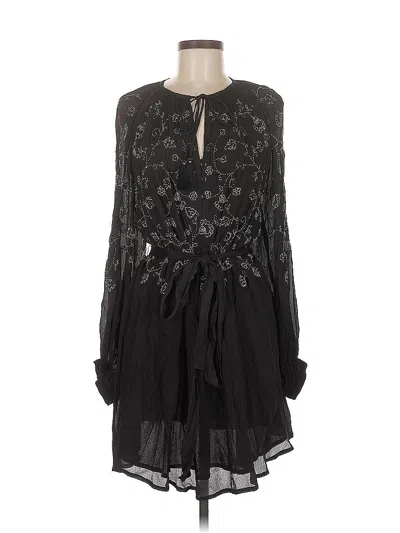 Pre-owned Ranna Gill Cocktail Dress In Black