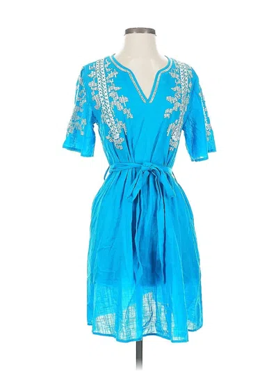 Pre-owned Ranna Gill Cocktail Dress In Blue