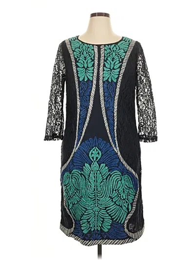 Pre-owned Ranna Gill Cocktail Dress In Blue