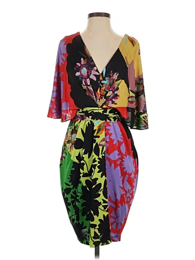 Pre-owned Ranna Gill Cocktail Dress In Green