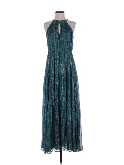 Pre-owned Ranna Gill Cocktail Dress In Teal