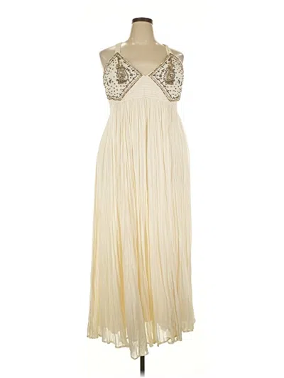 Pre-owned Ranna Gill Cocktail Dress In White