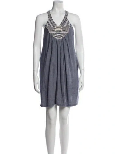 Pre-owned Ranna Gill Halterneck Mini Dress
