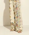 Ranna Gill Ivory Wide Leg Pant In Multi In Multi
