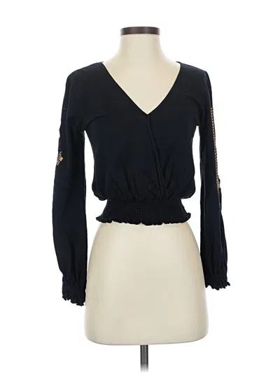 Pre-owned Ranna Gill Long Sleeve T-shirt In Black