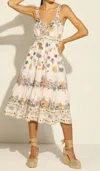 Ranna Gill Marlie Strap Tier Midi In Multi In Multi