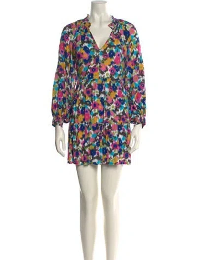 Pre-owned Ranna Gill Printed Mini Dress In Multi