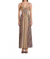 Ranna Gill Siera Corded Maxi Dress In Multi Color In Multi