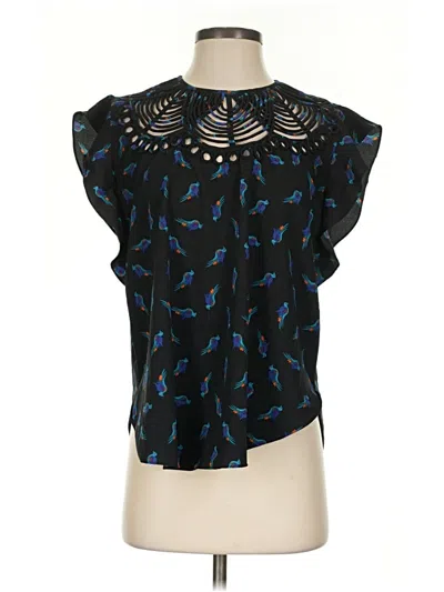 Pre-owned Ranna Gill Sleeveless Blouse In Black