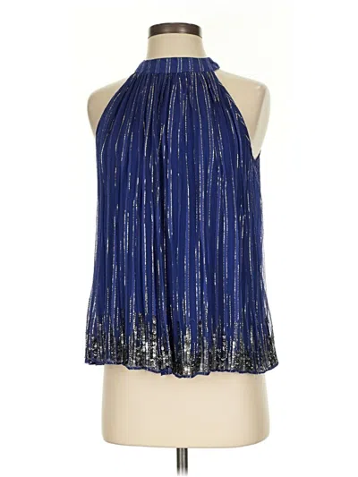 Pre-owned Ranna Gill Sleeveless Blouse In Blue