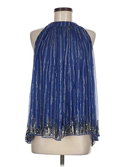 Pre-owned Ranna Gill Sleeveless Blouse In Blue