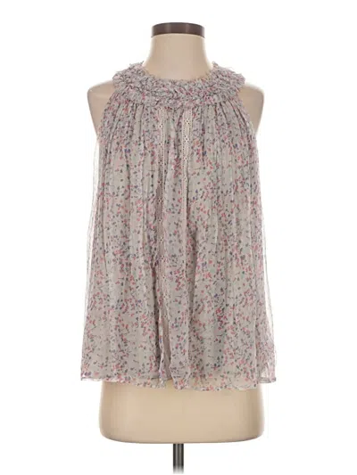 Pre-owned Ranna Gill Sleeveless Blouse In Gray