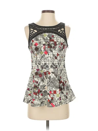 Pre-owned Ranna Gill Sleeveless Blouse In Silver