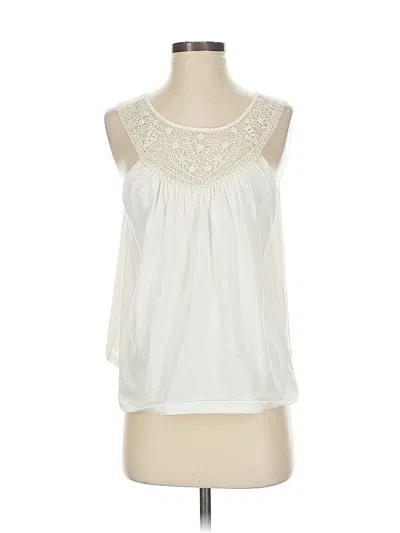 Pre-owned Ranna Gill Sleeveless Blouse In White
