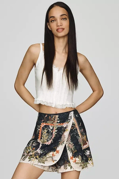 Ranna Gill Wrap Skort In Black