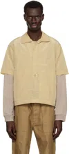 Ranra Beige Foreger Shiny Nylon Polo In C033 Putty