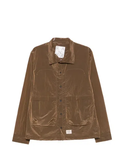 Ranra Crinkled Shirt In Brown
