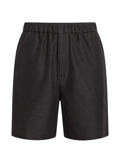 Ranra Elasticated-waist Shorts In Blue
