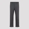 Ranra Grey Cotton Blend Trousers In Gunmetal